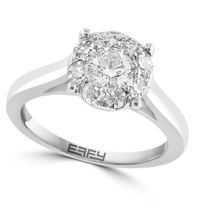 Effy Women's 14K White Gold Diamond Ring