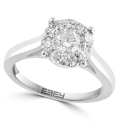 Effy Women's 14K White Gold Diamond Ring