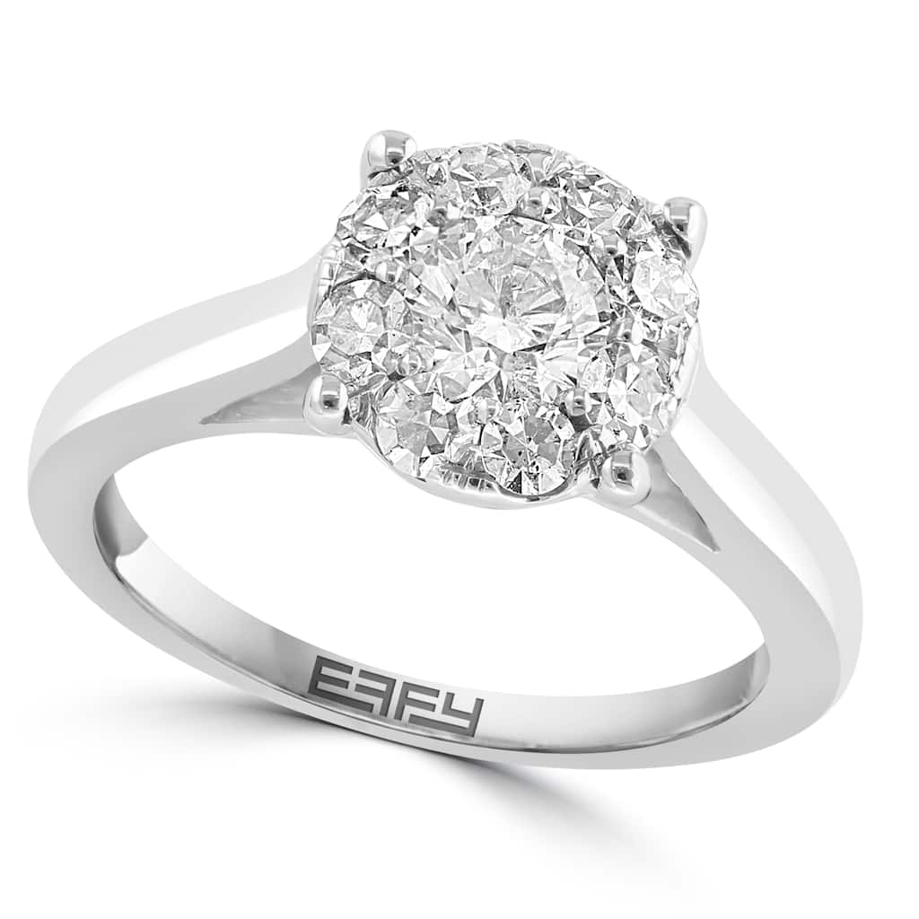 Effy Women's 14K White Gold Diamond Ring