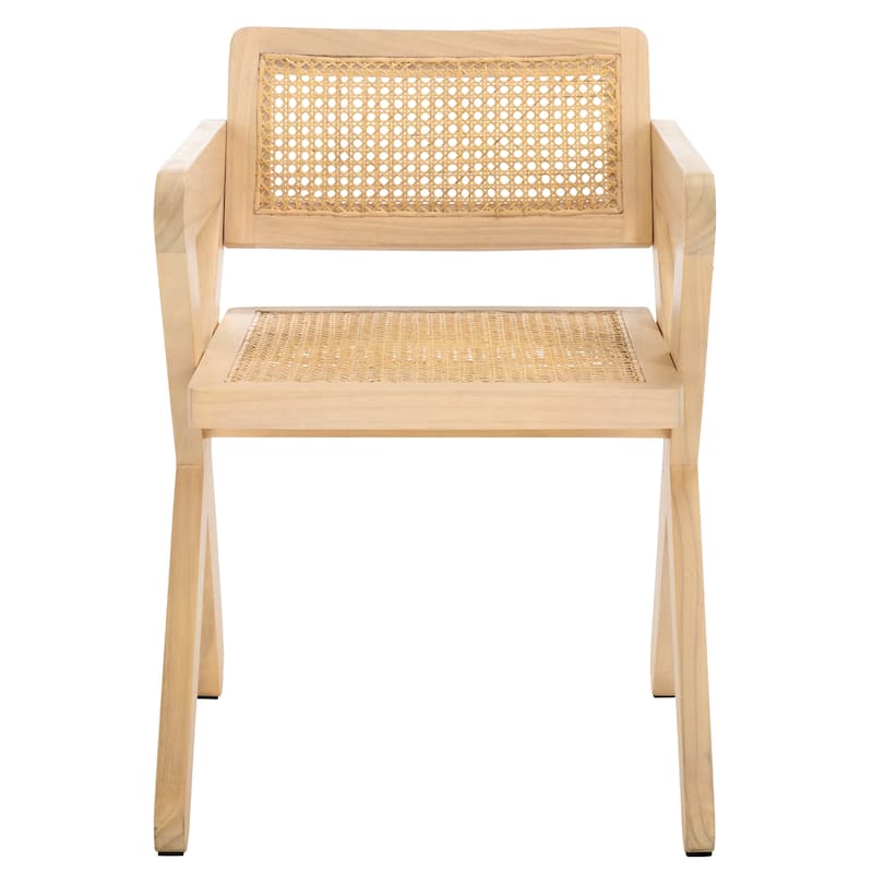 SAFAVIEH COUTURE Tyrrell Rattan Dining Chair - 21"W x 24"D x 31"H