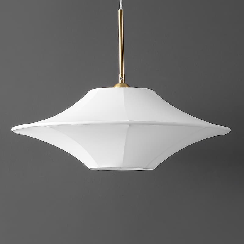 SAFAVIEH Lanai 20-inch Fabric & Metal Pendant - 20"W x 20"D x 75"H