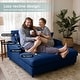 preview thumbnail 27 of 71, GDFStudio - Polyester 50.9" Loveseat Chaise Lounge Chair with Cup Holders