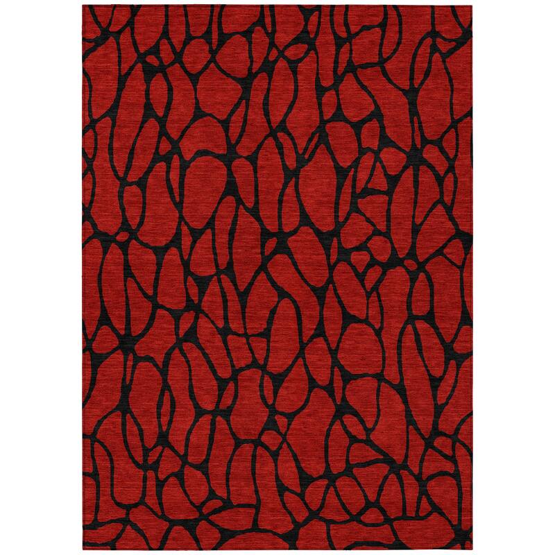 Machine Washable Indoor/ Outdoor Contemporary Chantille Rug