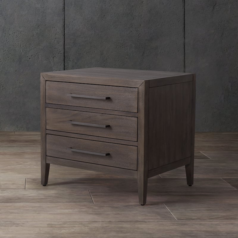 SAFAVIEH Couture Sija 3-Drawer Wood Nightstand - Light Brown
