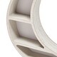 preview thumbnail 9 of 7, Wood Crescent Moon Shelf, Rustic White Home Decorations (10 x 10.2 x 2 In)