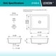 preview thumbnail 4 of 6, Lexicon Platinum V330 Quartz Composite Rectangle Vanity Sink - Galaxy Mocha