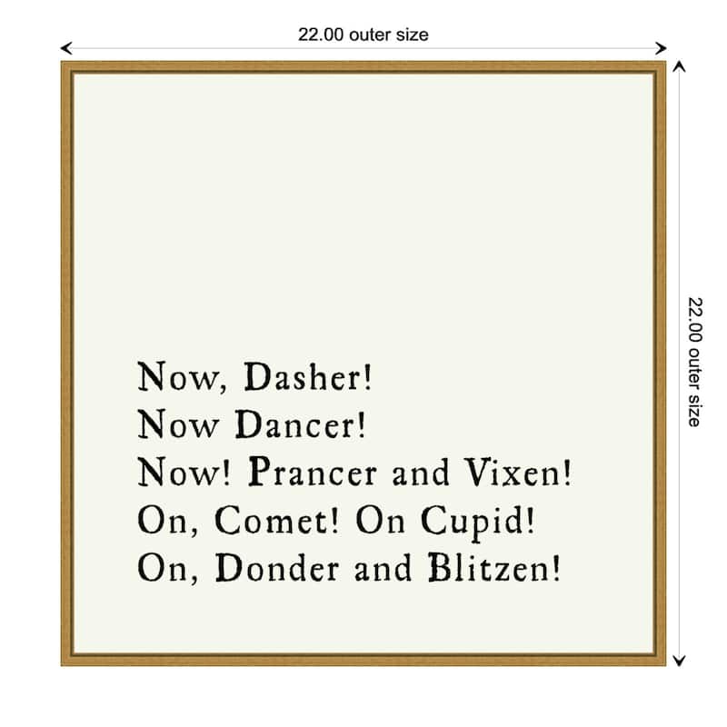 Dash Away All by Amanti Art Portfolio Framed Canvas Wall Art