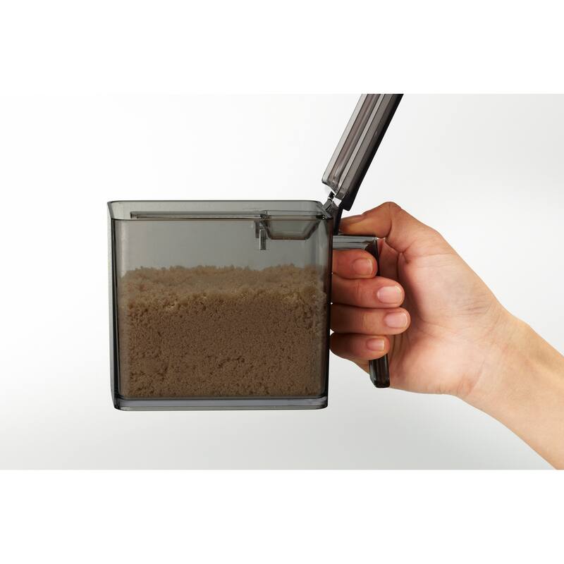 Yamazaki Home Spice Container - Two Sizes, ABS Plastic, Large, 2.75 cups, 650 milliliters - L 5.91 x W 3.54 x H 4.33 inches