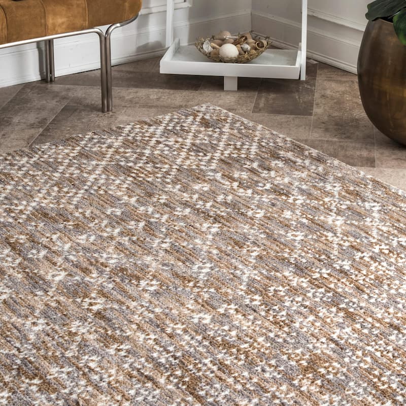 Nuloom Contemporary Modern Mayen Geo Trellis Area Rug