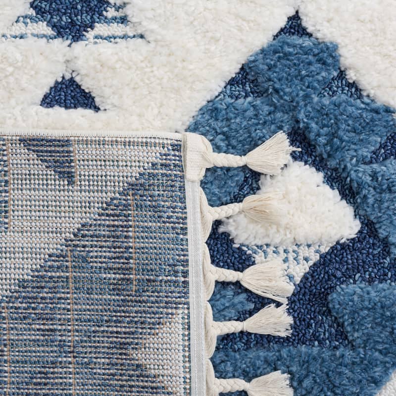 SAFAVIEH Moroccan Tassel Shag Kobi 2-inch Thick Rug