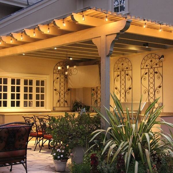 Shop 15 24 Sockets 50ft Extendable Outdoor Patio String Lights
