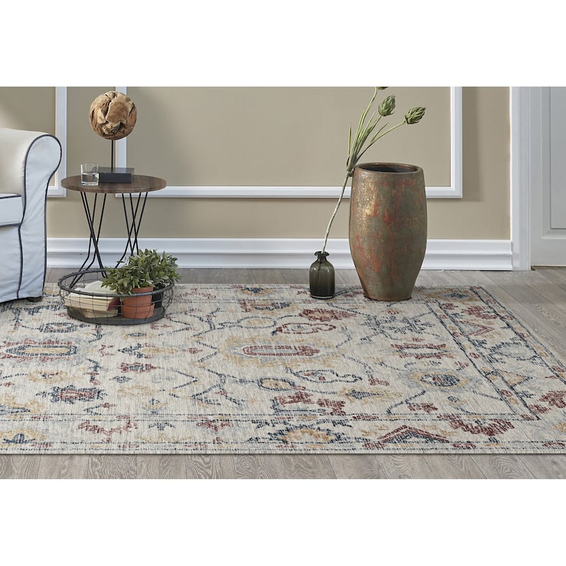 Copper Grove Rodan Hand-Tufted Floral Scroll Rug