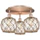 Option Antique Copper / Clear Glass with Brown Rope