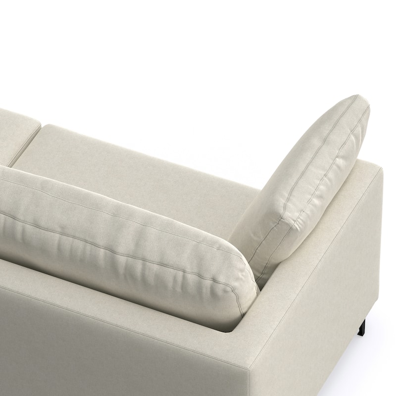 WYNDENHALL Lana 76-inch Sofa and Ottoman Set in Tightly Woven Performance Fabric