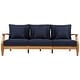 preview thumbnail 13 of 137, SAFAVIEH Couture Outdoor Martinique Solid Wood Patio Sofa