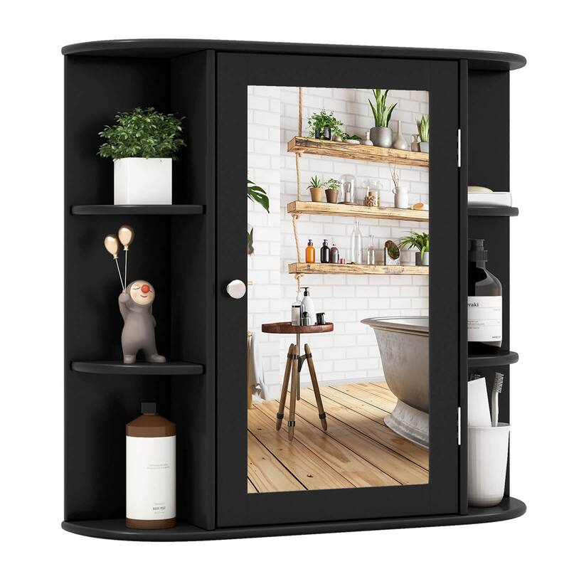 Costway Multipurpose Wall Surface Bathroom Storage Medicine Cabinet