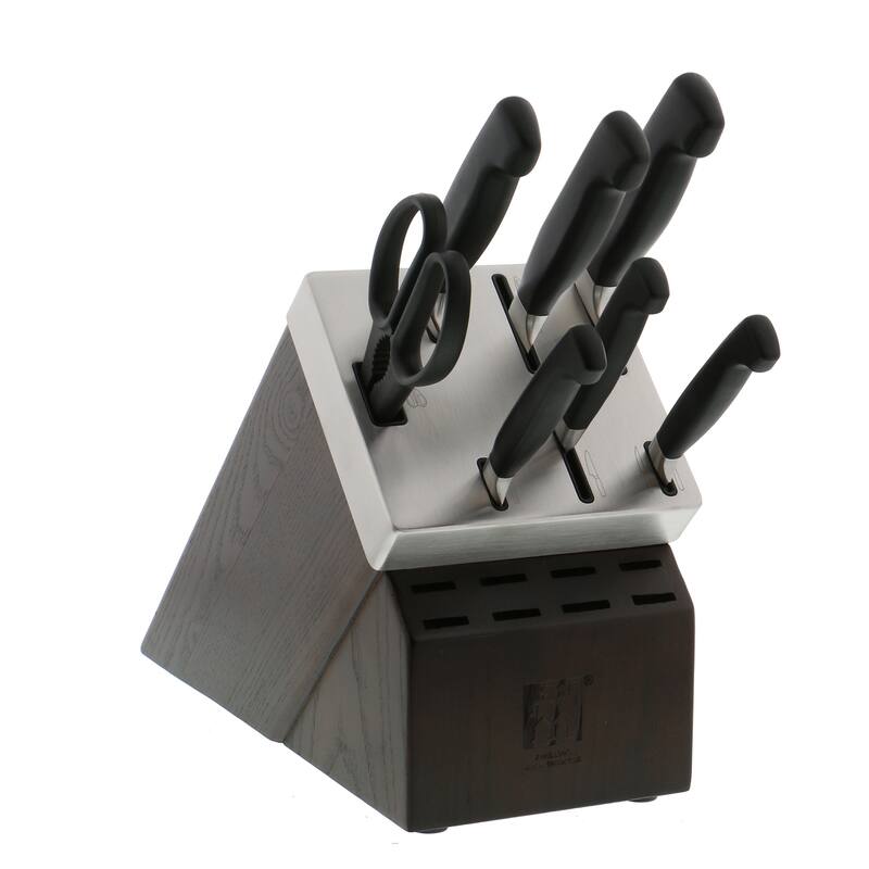 ZWILLING Four Star 8-pc Self-Sharpening Knife Block Set - Stainless Steel - 8 Piece - 8-pc