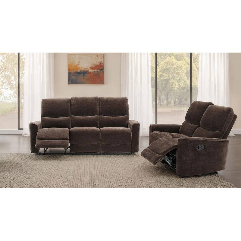 Navarro Upholstered Reclining Sofa Set