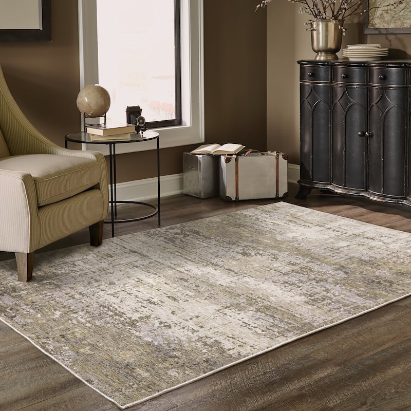 Style Haven Nelson Industrial Abstract Beige/ Grey Indoor Area Rug