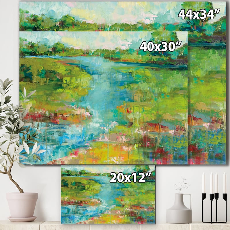 Porch & Den "Spring Marsh" Cottage Canvas Wall Art