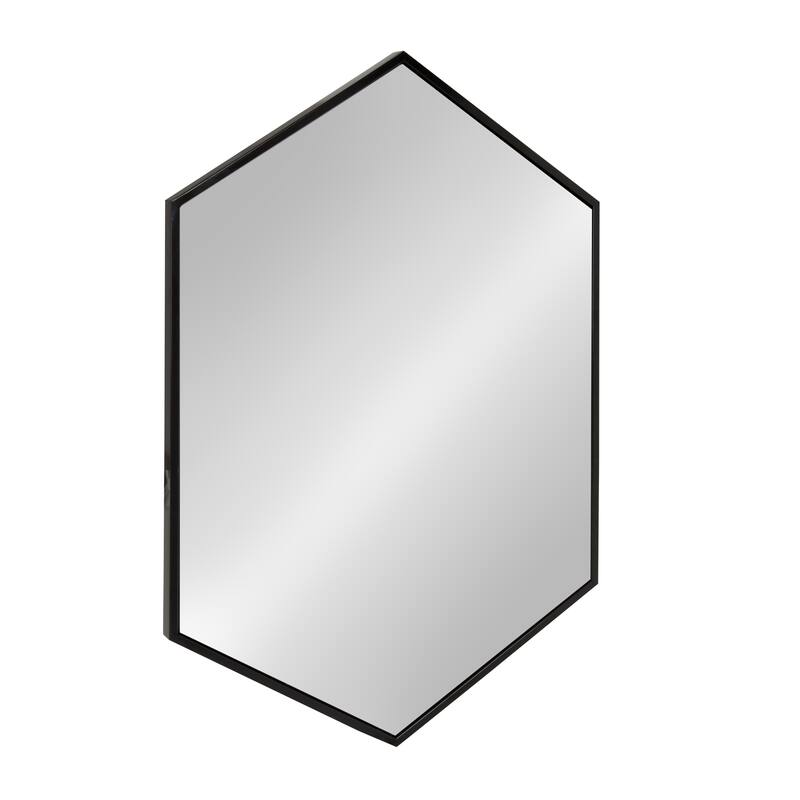 Kate and Laurel McNeer Glam Hexagon Framed Wall Mirror