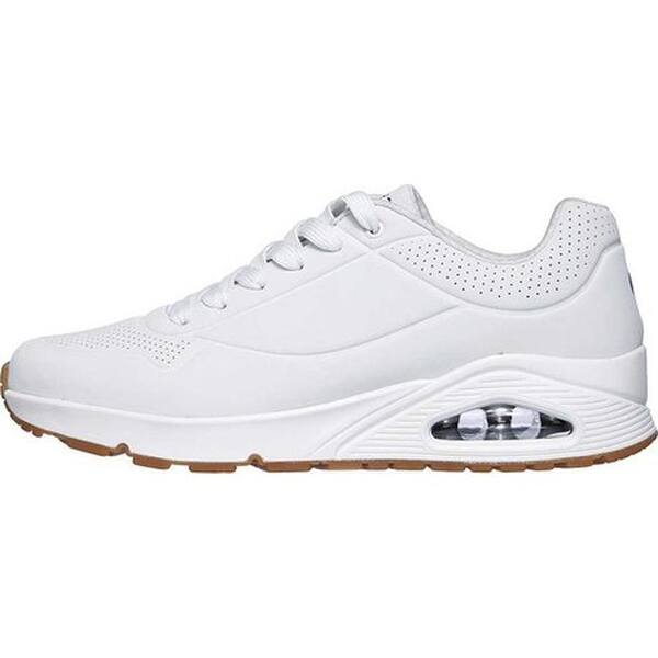 Shop Skechers Mens Uno Stand On Air Sneaker White On Sale