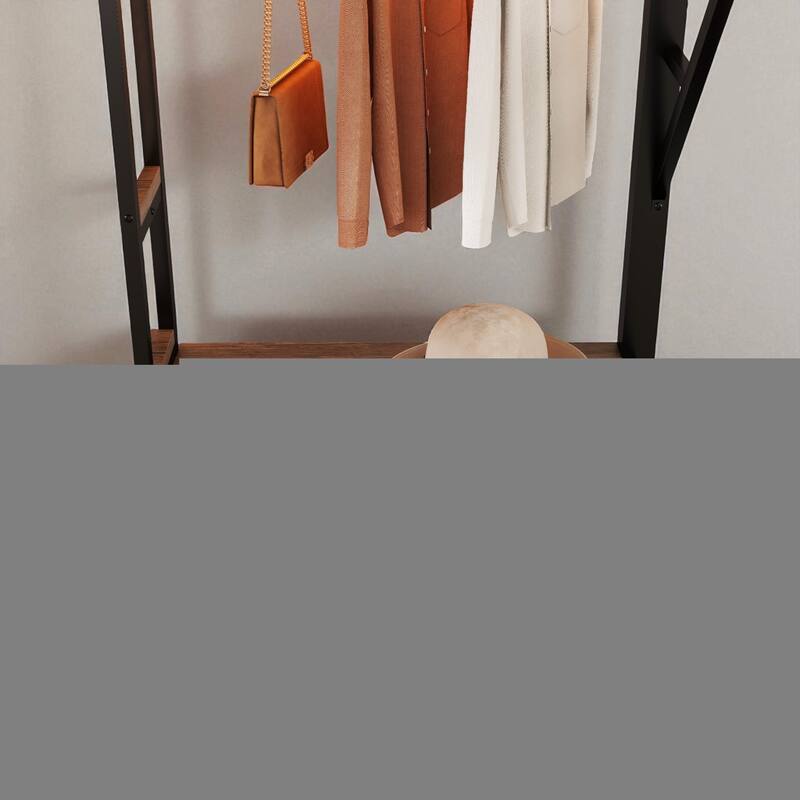 Full/Queen Size Metal Loft Bed with Desk, LED Lights, USB Ports, Shelves, Drawers, and Wardrobe, Black