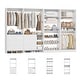 preview thumbnail 5 of 13, Cimly Set of 4 Closet Organizer with Drawers and Shoe Rack, Freestanding Closet System with Hanging Rods