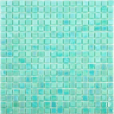 Apollo tile 12" x 12" Skosh Glossy Winter Green Glass Tile (18.69 sq ft/case) - 20 Pack