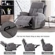 preview thumbnail 14 of 31, Manual Recliner Massage and Heating Chair Sofa with 2 Cup Holders Breathable Fabric