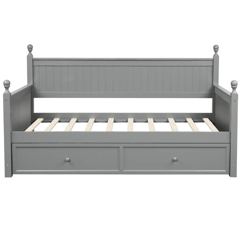 Wood Daybed with Twin Size Trundle