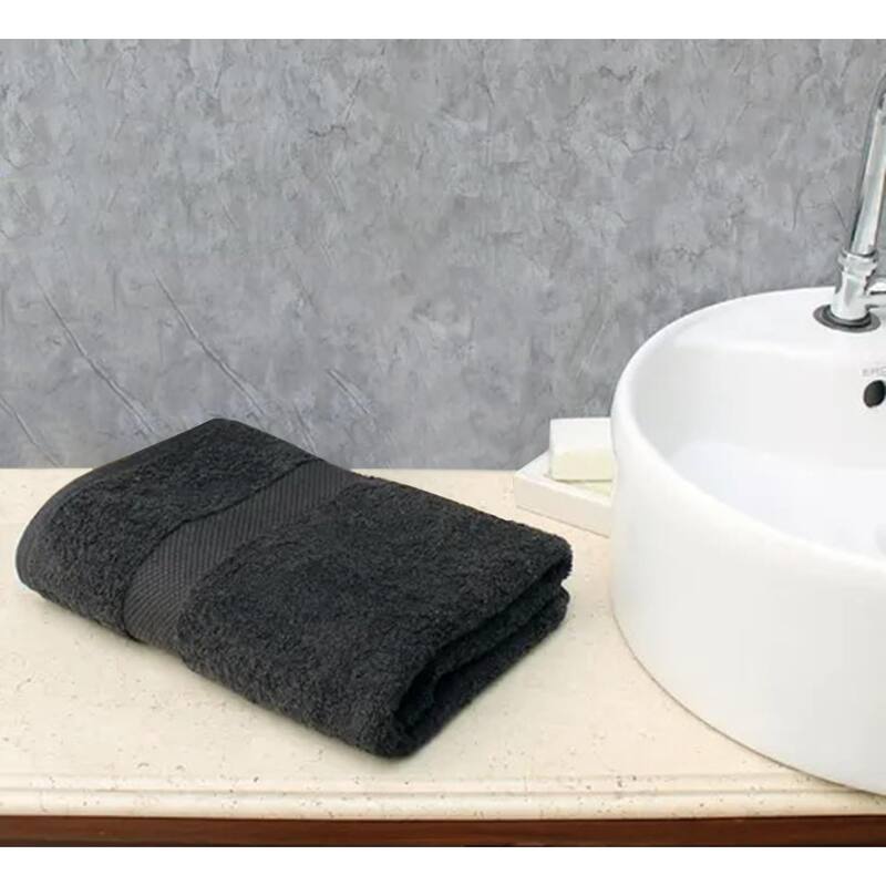 Delara Organic Cotton Feather Touch Quick Dry 650 GSM Hand Towel, 20"X30"