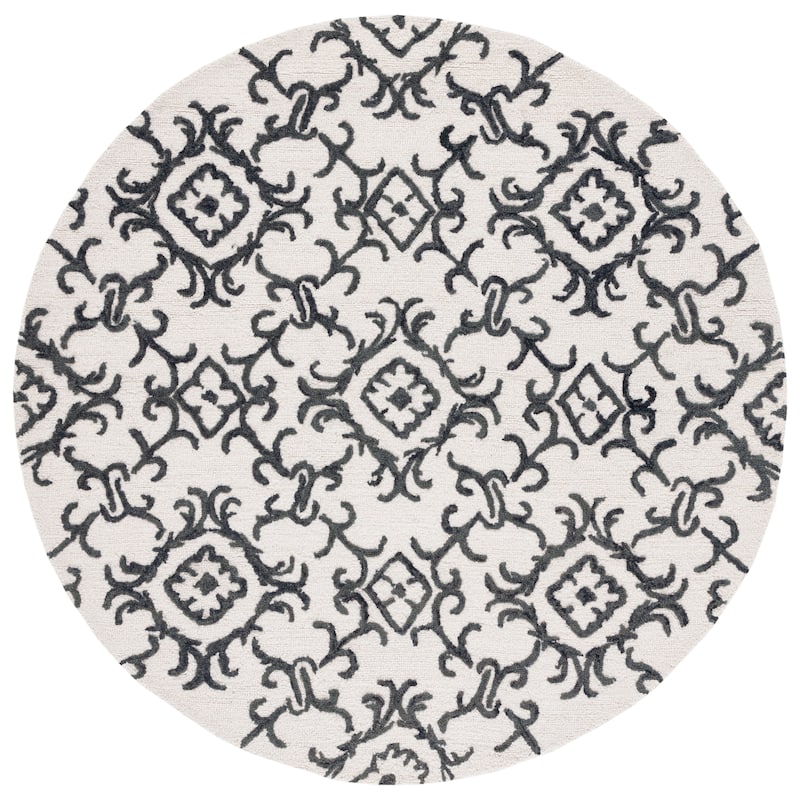 SAFAVIEH, Handmade Blossom Vesela Modern Floral Wool Rug