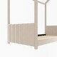 preview thumbnail 8 of 6, Twin Velvet House Bed with Pine Frame - Semi-Enclosed for Sleep & Play