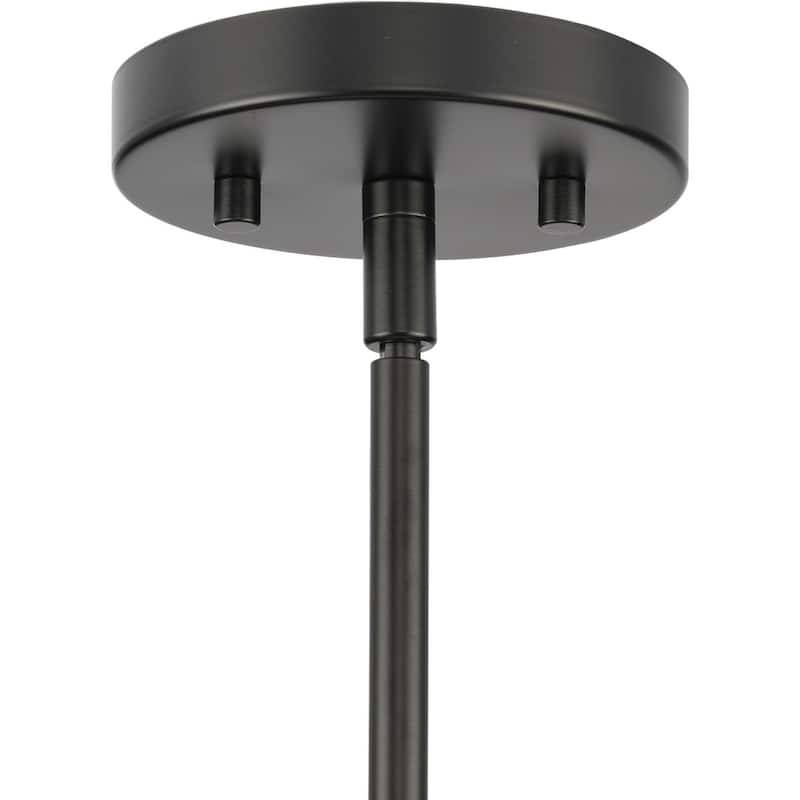 Cornett Collection Six-Light Matte Black Contemporary Chandelier - 44.12 in x 44.12 in x 23 in