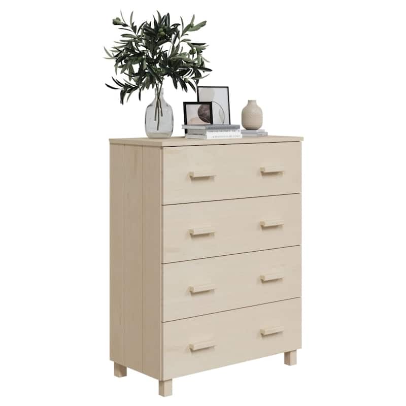 vidaXL Sideboard Buffet Console Cabinet for Kitchen HAMAR Solid Wood Pine - 31.1"x15.7"x40.7"