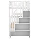 preview thumbnail 12 of 23, Modern & Simple Style Twin over Twin Bunk Bed with Trundle,Solid Wood Convertible Bed with Storage Staircase