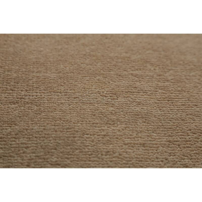Hand Knotted Oriental 100% Wool Carpet Modern Solid Beige & Ivories Gabbeh Area Rug - 13' 9'' X 9' 11''