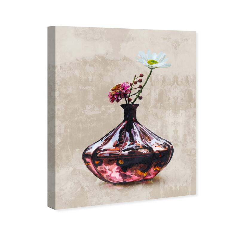 Wynwood Studio Canvas Floral and Botanical Contemporary Perfume Floral Wall Art Canvas Print