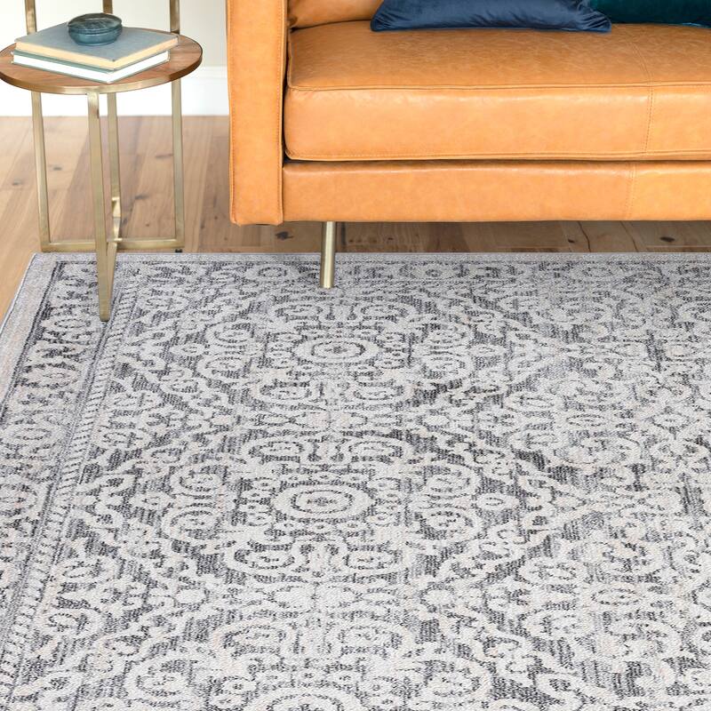 Esplanade Farmhouse Oriental Indoor Area Rug - 7'11'' x 10'3'' - Cream/Gray