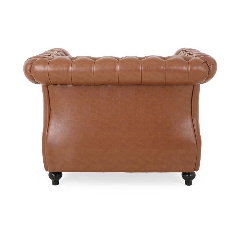 Mirod Tufted Accent SOFA - Light Brown