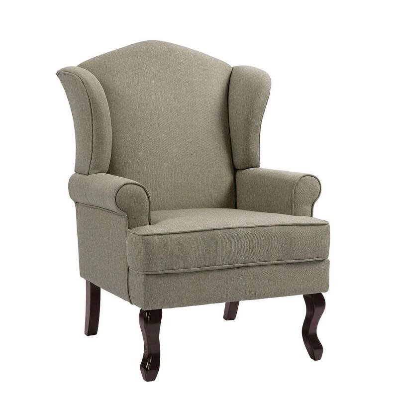 Classic Wingback Accent Chair for Living Room