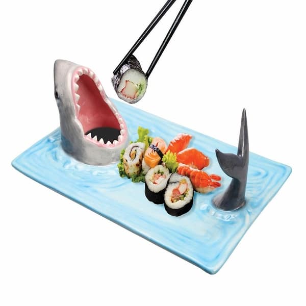 https://ak1.ostkcdn.com/images/products/is/images/direct/785826c0f2df4f87bc3b19b8895774c12d84d7b8/What-On-Earth-Shark-Attack-Sushi-Platter---Hand-Painted-Ceramic-Food-Serving-Tray-with-Soy-Sauce-Holder-and-Chopstick-Rest.jpg?impolicy=medium