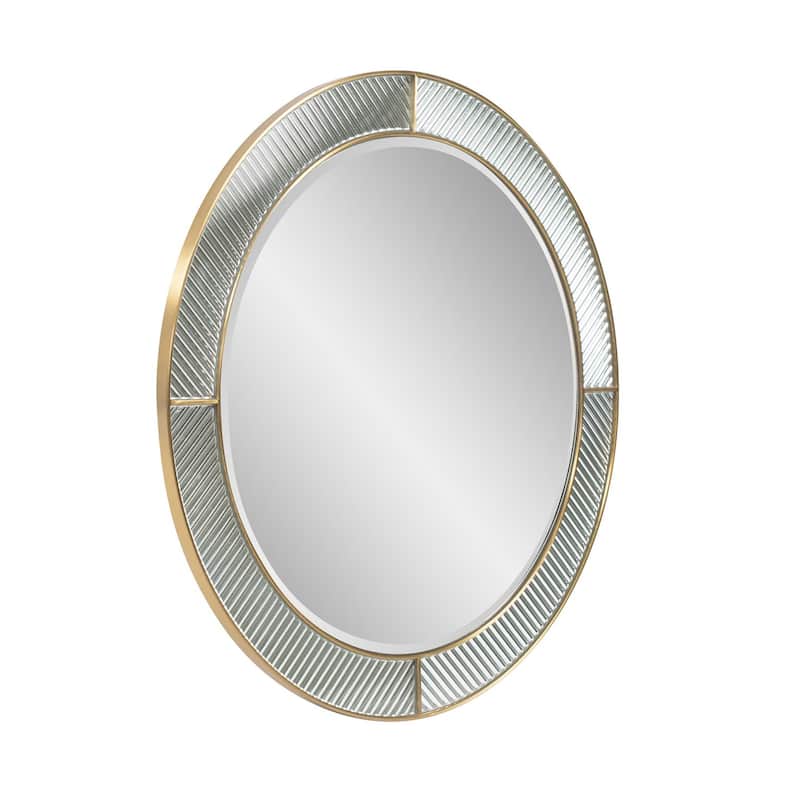 Frosted Round Wall Mirror