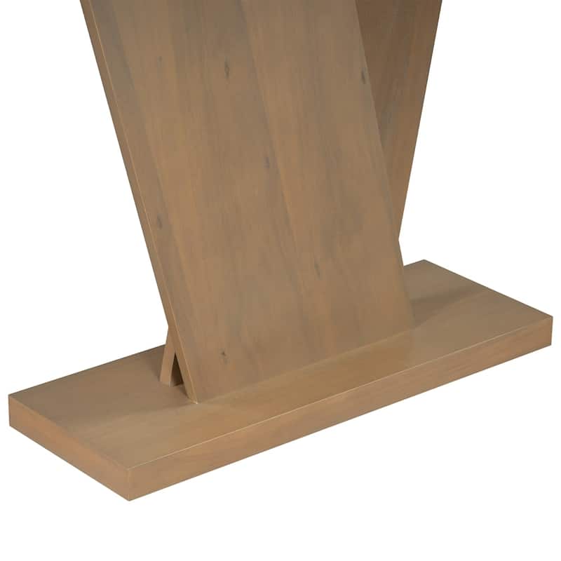 Classic Style V-Base Design Wood Console Table