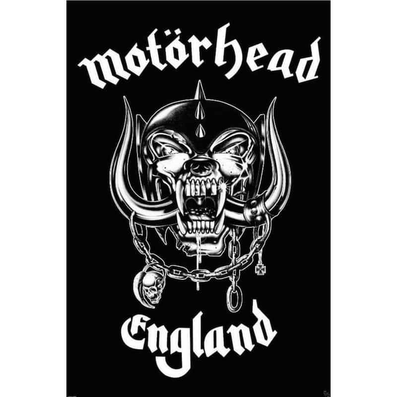 Motorhead England Album Art Poster - 24 x 36 Inch