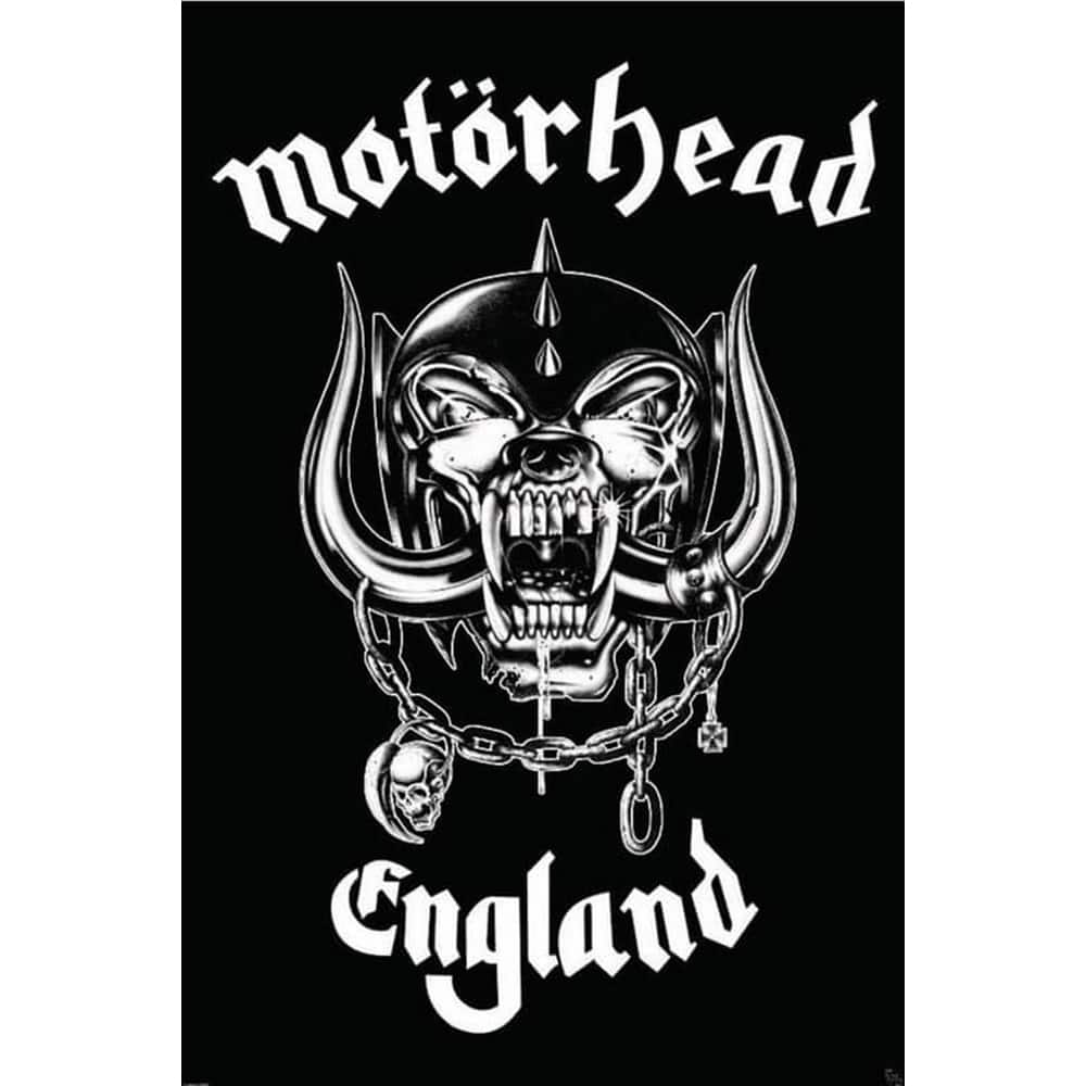 Motorhead England Album Art Poster - 24 x 36 Inch