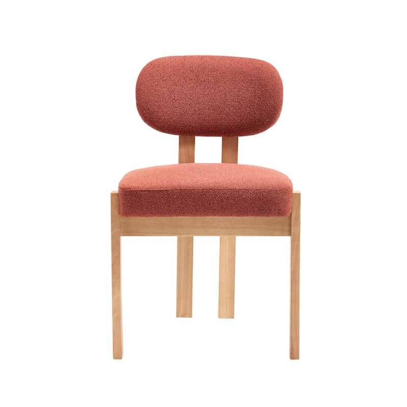 Wooden Dining Chairs Set of 2, Modern Fabric Upholstered Dining Room Chair Kitchen Chairs, Farmhouse Dinner Chair for Kitchen