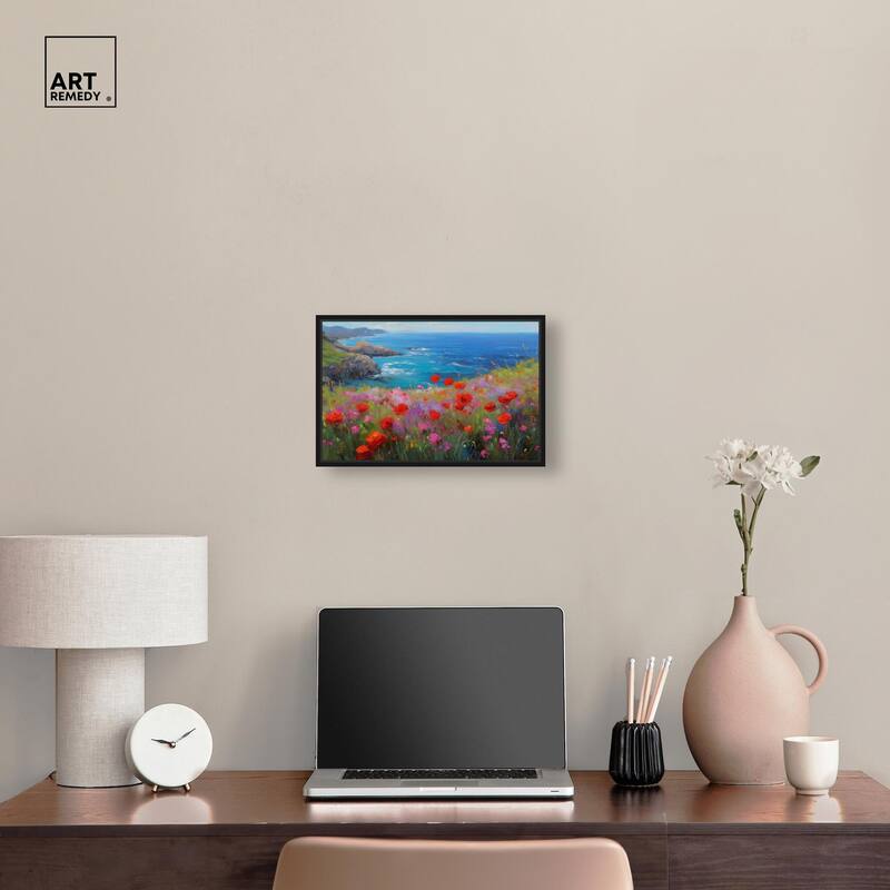 Ocean View Bloom II Canvas by Art Remedy