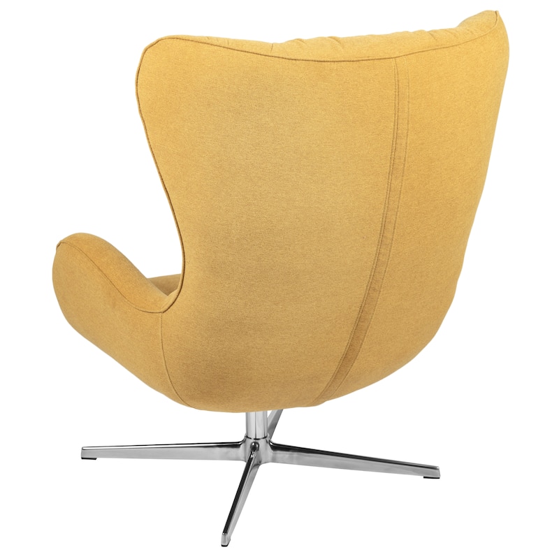 Home and Office Retro Swivel Wing Accent Chair - 35"D x 32.5"W x 40.5"H